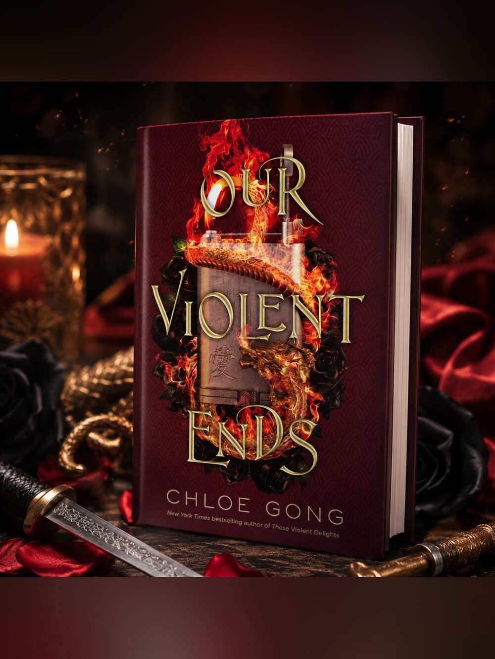 Our Violent Ends Hardcover - Deep Red Dust Jacket